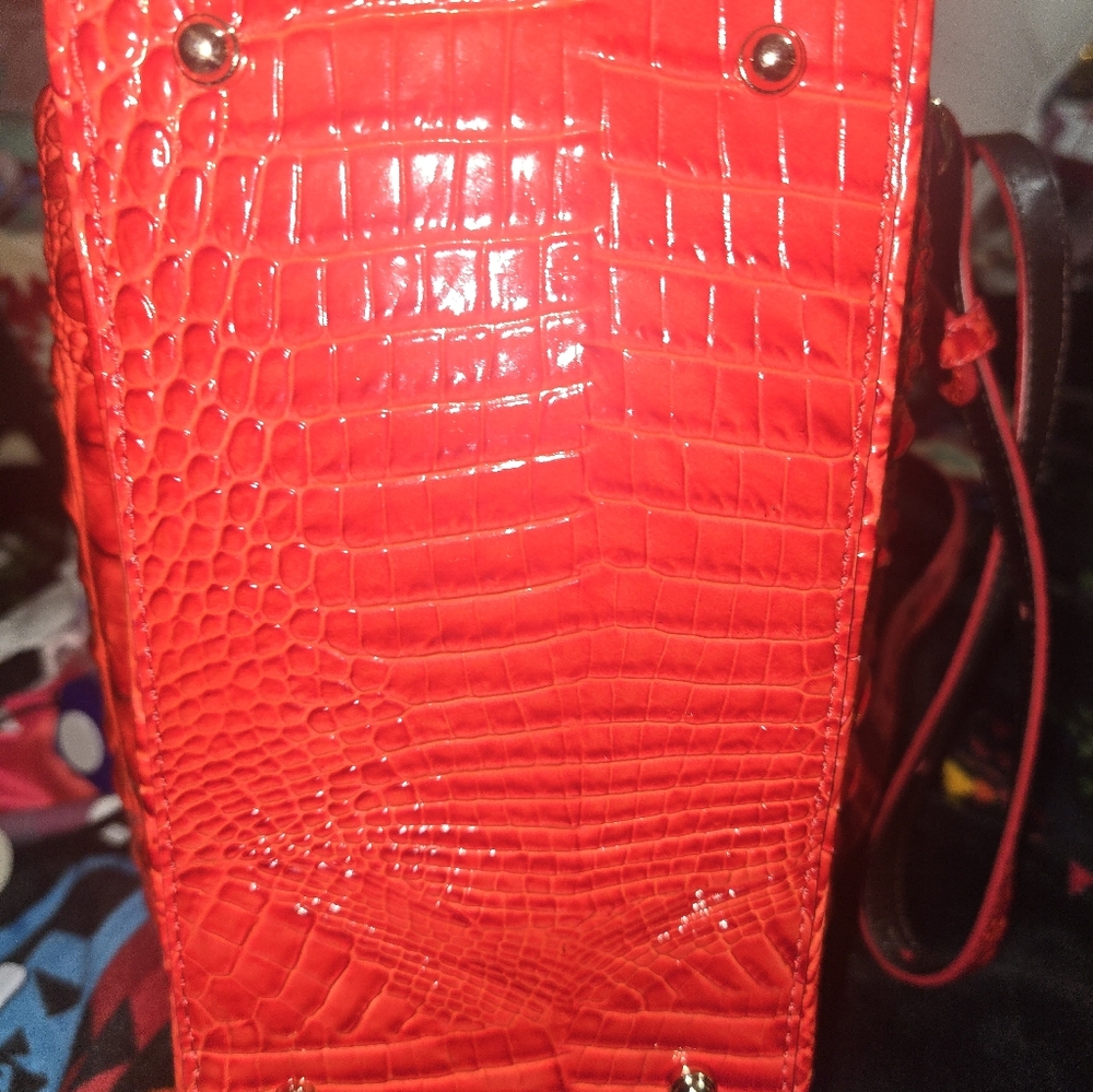 Red Textured Backpack - Picture 7 of 7